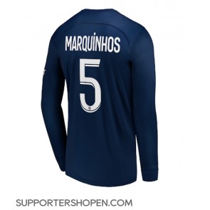Paris Saint-Germain Marquinhos #5 Hemma Matchtröja 2022-23 Långärmad